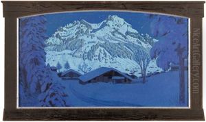 Grosser Lohner In Der Winternacht