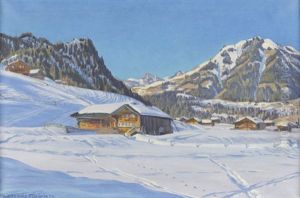 Wintersonntag Bei Saanen Wintersonntag Bei Saanen