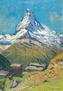 Matterhorn Am Morgen by Waldemar Theophil Fink