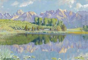 Vorabend Am Gerzensee by Waldemar Theophil Fink