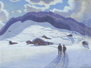 Nachtliche Heimkehr Im Mondschein by Waldemar Theophil Fink