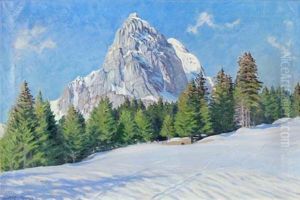 Sonniger Wintertag. Gummfluh Bei Saanen Sonniger Wintertag. Gummfluh Bei Saanen
