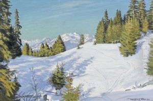 Sonniger Winternachmittag by Waldemar Theophil Fink