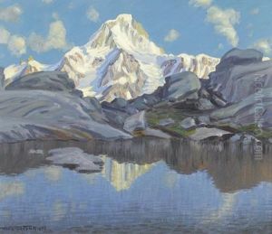Bietschhorn Mit Bergsee