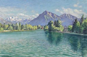 Sommertag An Der Aare Bei Thun-hofstetten Sommertag An Der Aare Bei Thun-hofstetten
