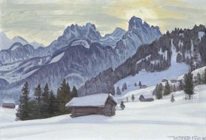 Gummfluh Und Rublihorn Von Schonried Bei Saanen Gummfluh Und Rublihorn Von Schonried Bei Saanen