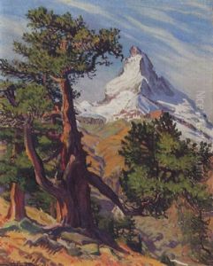 Arv Mit Matterhorn Auf Rittelalp by Waldemar Theophil Fink