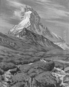 Matterhorn Mit Bergbach