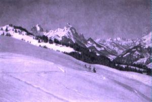 Wintermorgen Im Saanenland