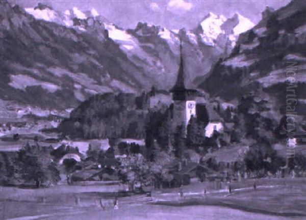 Kirche Und Dorf Frutigen - view 1