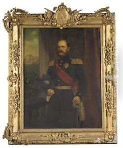 Portrait Of Ernst, Duke Of Saxe-altenburg, Brother Of Queen Marie Of Hanover (ernst Herzog Von Sachsen-altenburg, Bruder Von Konigin Marie Von Hannover) by Heinrich Jonathan Finke