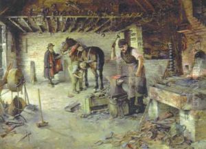 The Blacksmith by Herbert John Finn