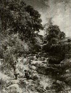 Children At A Minnow Pool by John Finnie