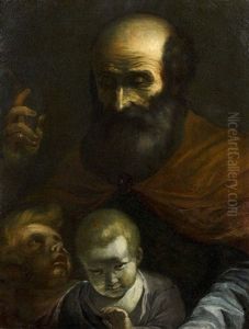 Saint Jacques Montrant La Verite A Deux Jeunes Enfants