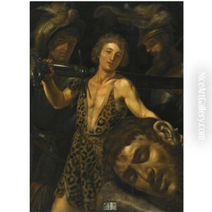 David With The Head Of Goliath by Louis (Ludovico) Finson