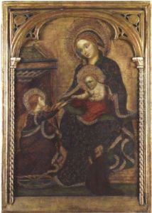 Mariage Mystique De Sainte Catherine Et Une Donatrice by Jacobello Del Fiore