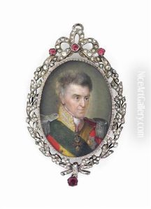 Anton (1755-1836), King Of Saxony, In Red Coat With Gold Facings And Gold-embroidered Collar, Silver Epaulettes