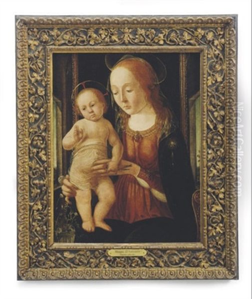 Madonna And Child Holding A Finch - view 1