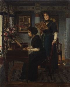 The Singing Lesson by Walter Firle