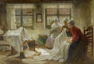 Die Naherinnen In Der Stube