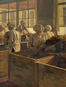 Arbeiterinnen Bei Der Tabaksortierung by Walter Firle