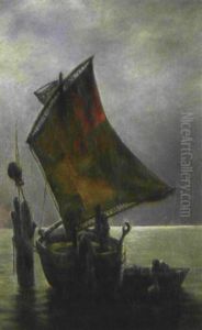 Ankerndes Segelboot