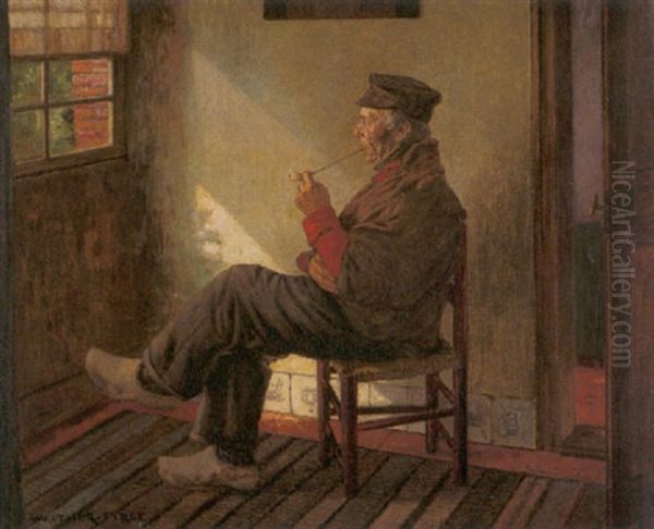 Pfeiferauchender Hollander Beim Musiggang - view 1