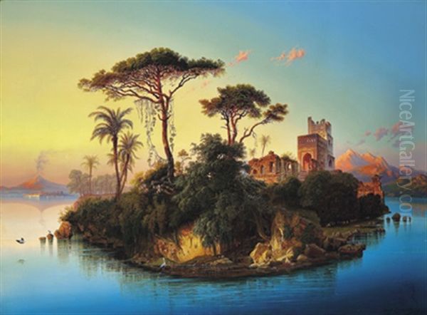 Insel Mit Ruinenarchitektur - view 1