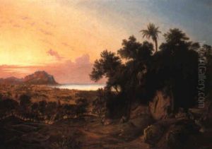 The Gulf Of Palermo With Monte Pellegrino by Joseph Firmenich