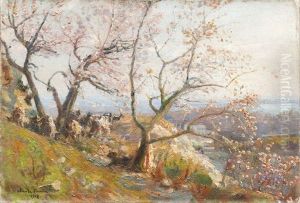Bergeres Sur Les Hauteurs Du Rhone by Claude Firmin
