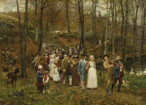 Noces Au Xviiieme Siecle by Marie Francois Firmin-Girard