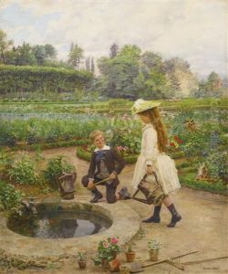 Enfants Pres Du Bassin