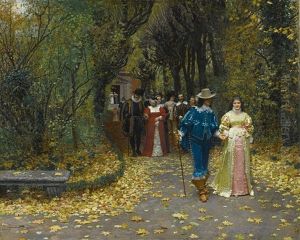 Les Fiances by Marie Francois Firmin-Girard