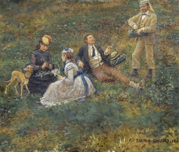 Rastende Gesellschaft Im Grunen - view 1