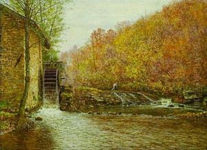 Le Moulin A Eau En Automne