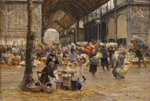 Les Halles De Baltard A Paris, Le Pavillon Des Fleurs