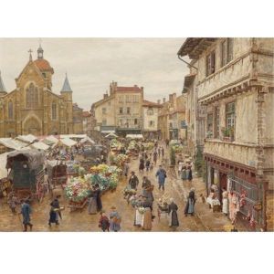 Le Marche, Charlieu by Marie Francois Firmin-Girard