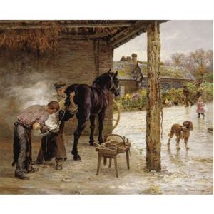 The Blacksmith by Marie Francois Firmin-Girard