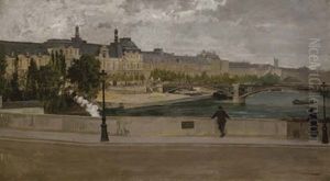 Vue Du Louvre Du Pont Royal