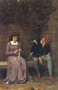 Her Secret Admirer by Marie Francois Firmin-Girard