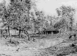 Mare Derriere La Ferme by Marie Francois Firmin-Girard
