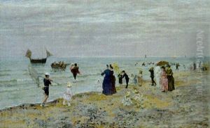 A Day At The Beach by Marie Francois Firmin-Girard