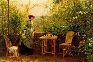 Madame Firmin-girard Dans Son Jardin by Marie Francois Firmin-Girard
