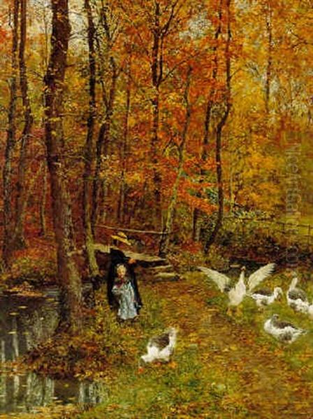 Tending The Geese - view 1