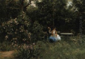 La Conversation Dans Le Parc by Marie Francois Firmin-Girard