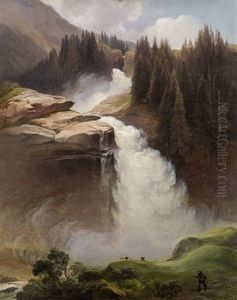 Krimmler Waterfalls by Johann Fischbach