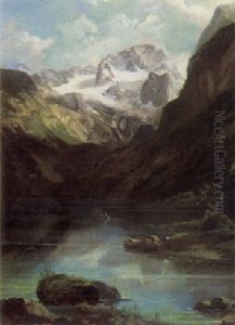 Dachstein Und Hinterer Gosausee by Johann Fischbach