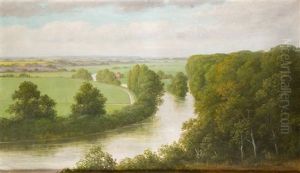 Blick Auf Die Hunte by Ludwig Fischbeck