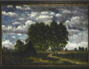 Landschaft Mit Bachlauf by Ludwig Fischbeck