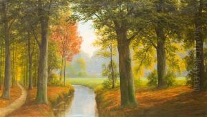 Fruhherbst Im Hasbruch by Ludwig Fischbeck